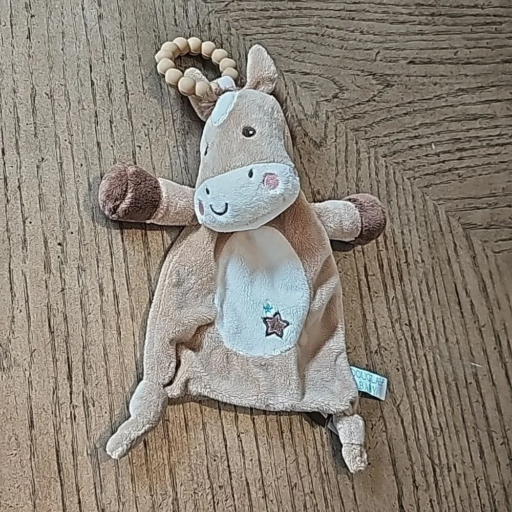 Plush baby teether blanket pony Douglas Baby